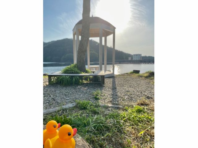 三河湖周りにはフォトスポットもあるよ♪