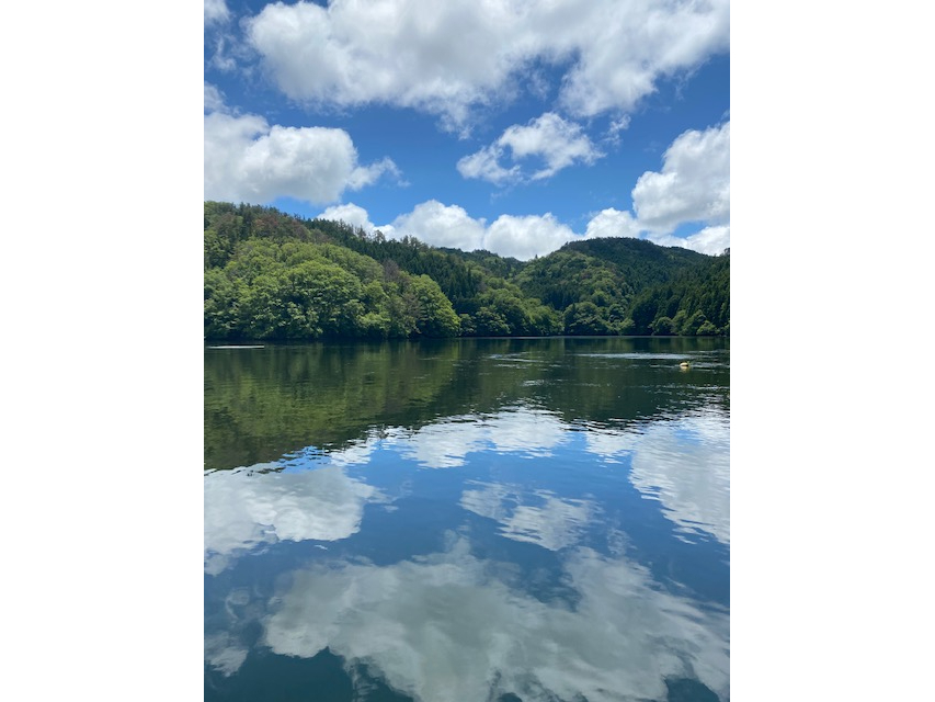 青空の中、湖上の風をかんじませんか?