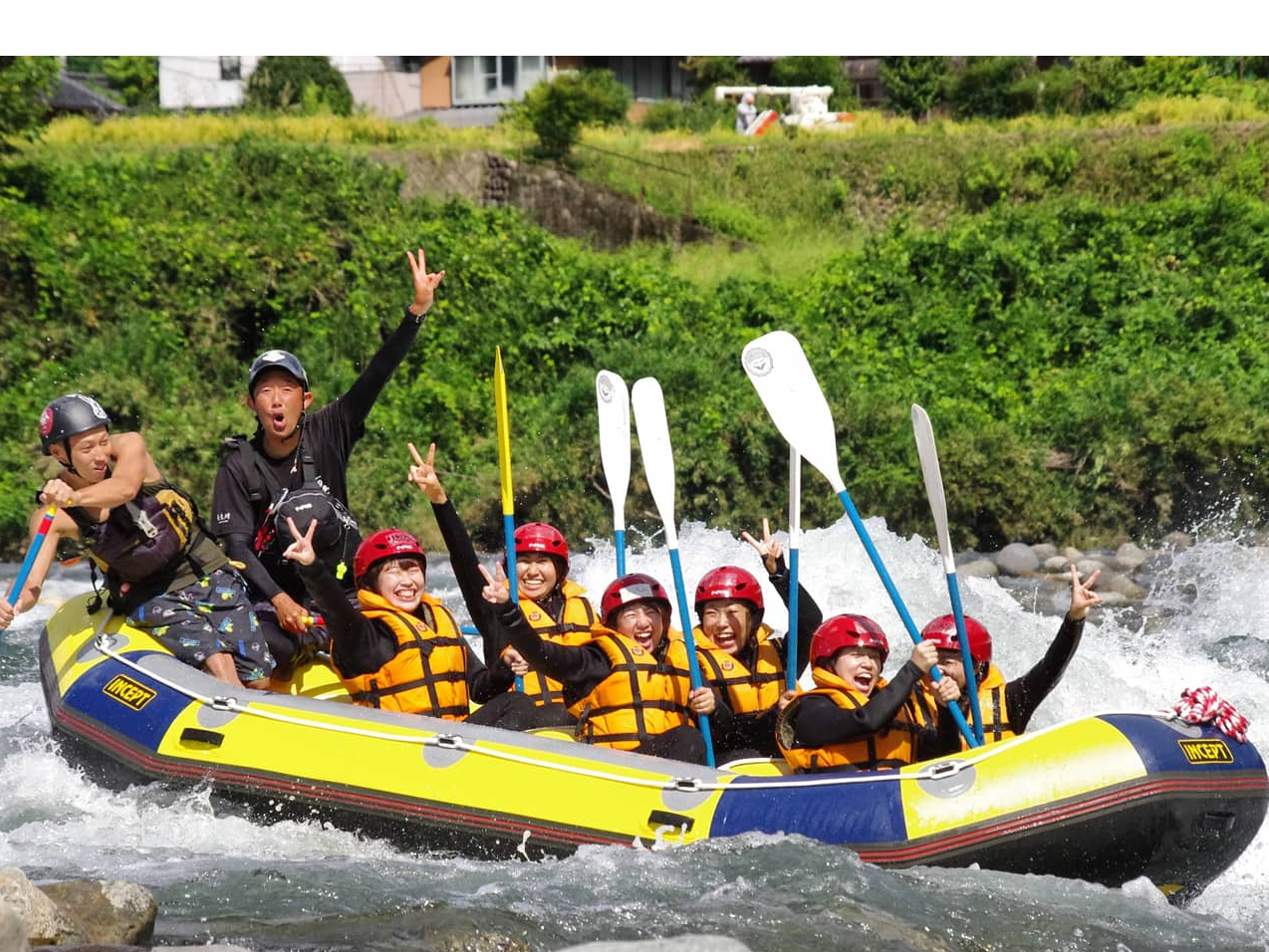 【午前コース・午後コースあり!】気分爽快!☆長良川ラフティング