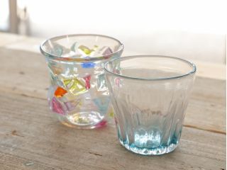 吹きガラス体験作品