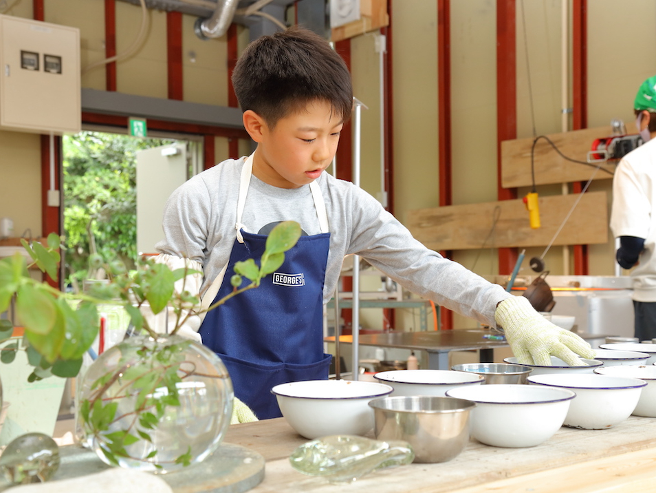 好きなガラスを選べます
