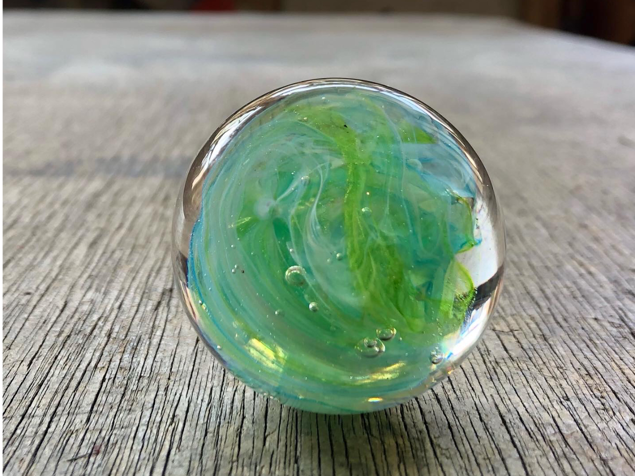 miniガラス体験(大きなビー玉)マーブルオプション(¥2,750税込)