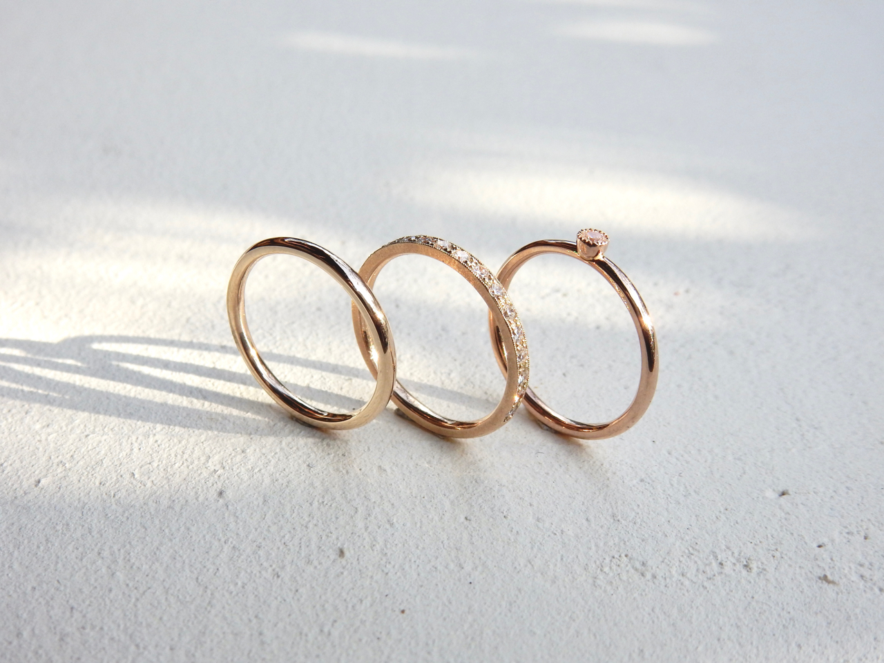 手作りゴールドジュエリー:K10イエローゴールドリング