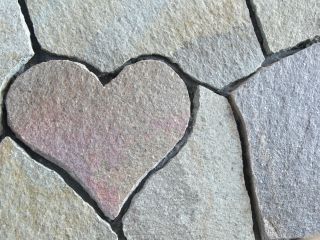 おかげ参道(ハート石)