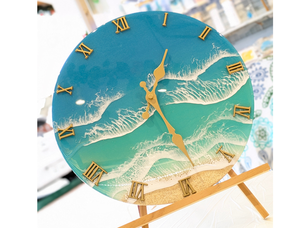 レジン時計　1点もの　ハンドメイド　レジンアート 19c3272c7936dff9e4f1ec7004715d