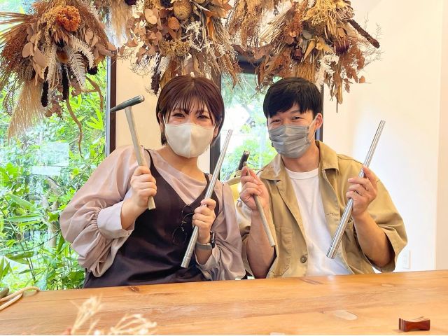 素敵なドライフラワーに囲まれて思い出をパシャリ!