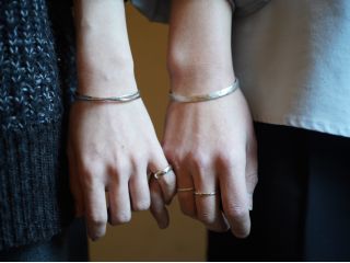 叩いて模様をつける体験です。ペアで作り合いもオススメです!