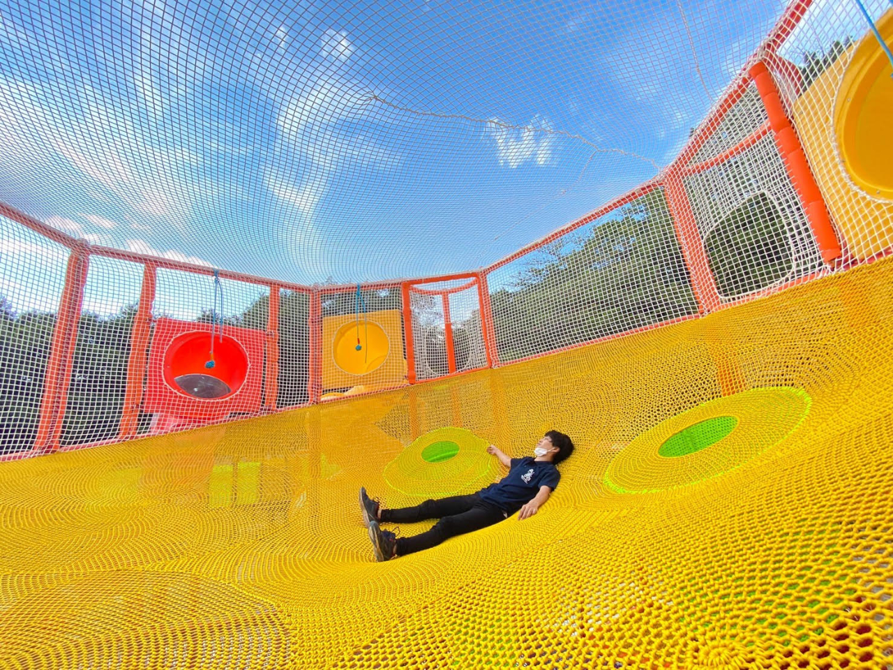 ○那須高原×巨大ネットアスレチック○たっぷり3時間♪1人で歩ける子