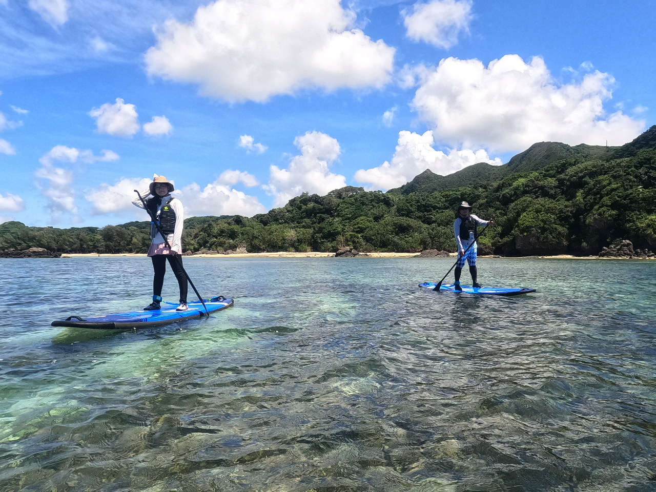サンゴの見える海でのんびりSUP!