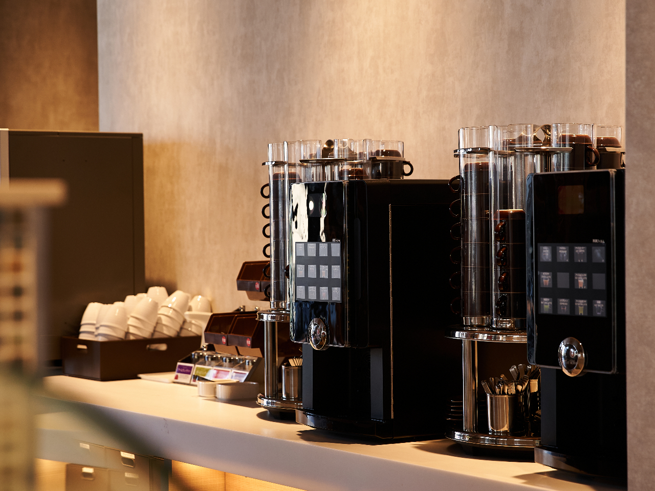こだわりのコーヒーマシンもご用意♪
