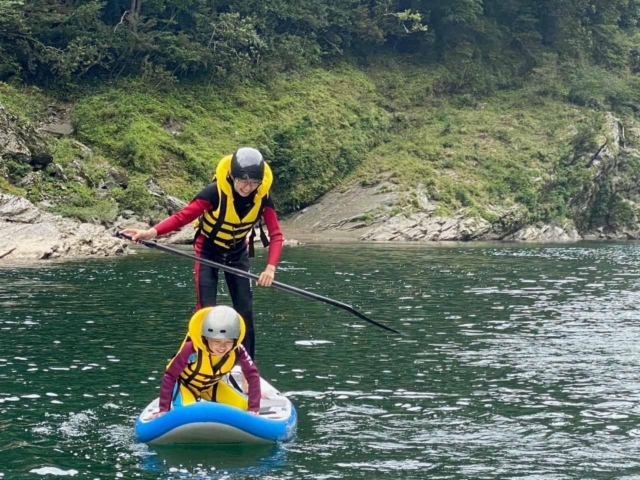 流れのないところでは、他の乗り物で遊ぶこともできます♪