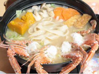 カニ入りほうとう