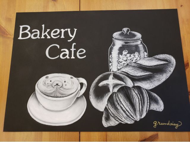 おしゃれな黒板チョークアートを体験できます^^