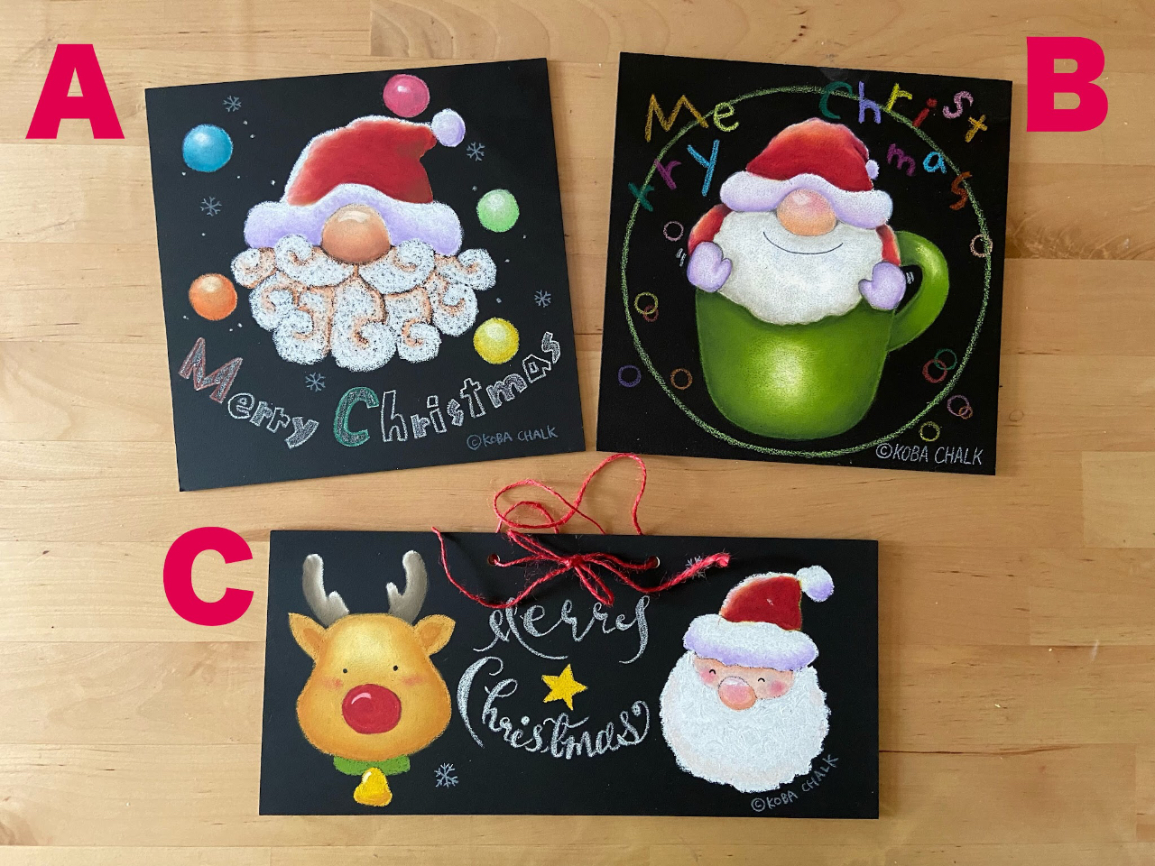 茨城県 牛久市 チョークアートで作るクリスマスボード ファミリー 女性におススメ Koba Chalk じゃらん遊び体験