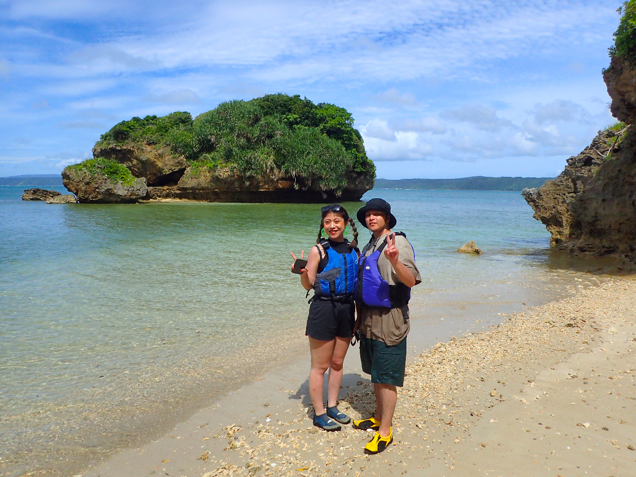 シークレットビーチに上陸することもできます!