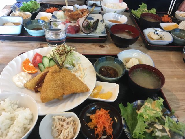 アジフライ定食