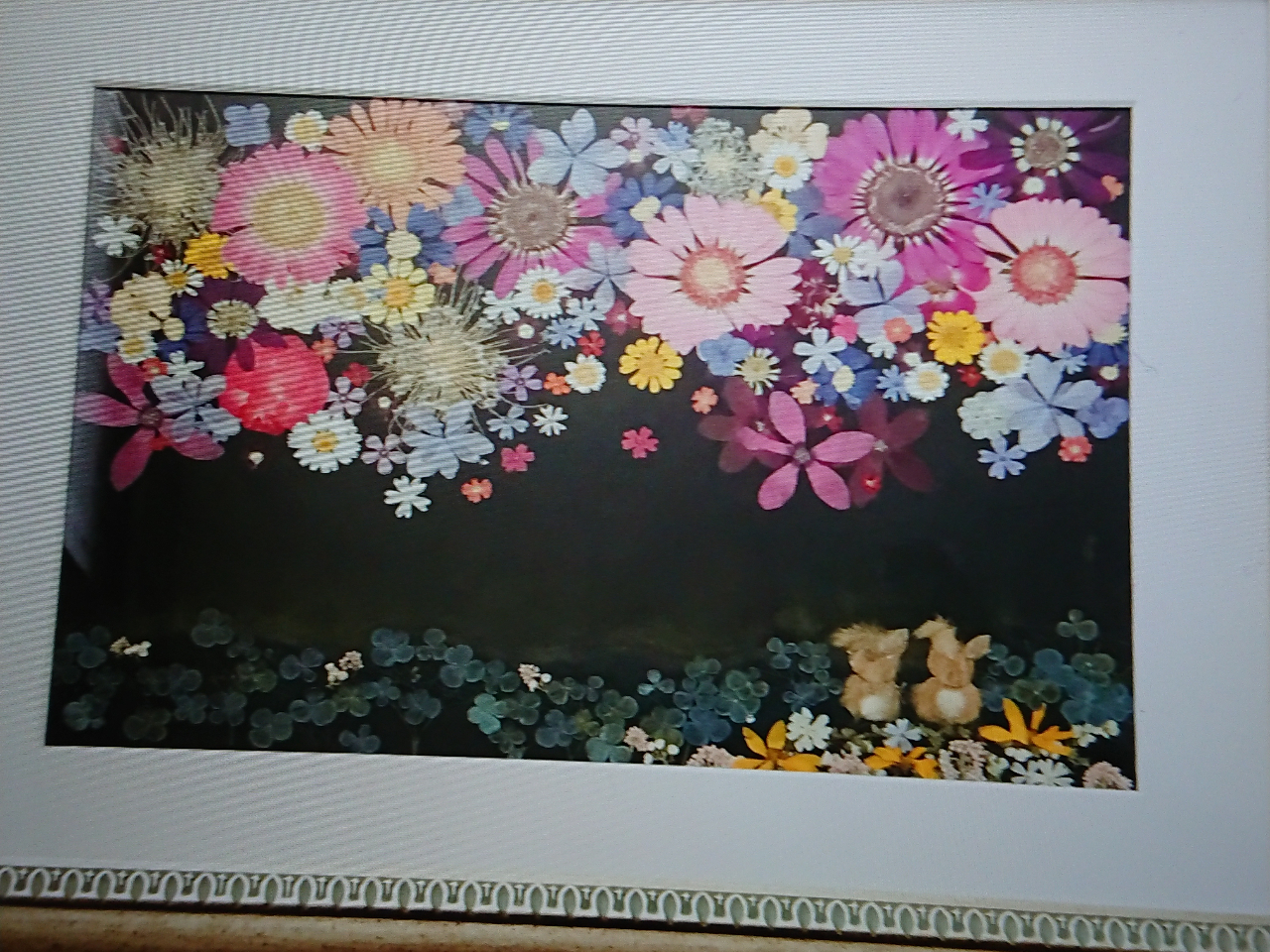 押し花額(花火)