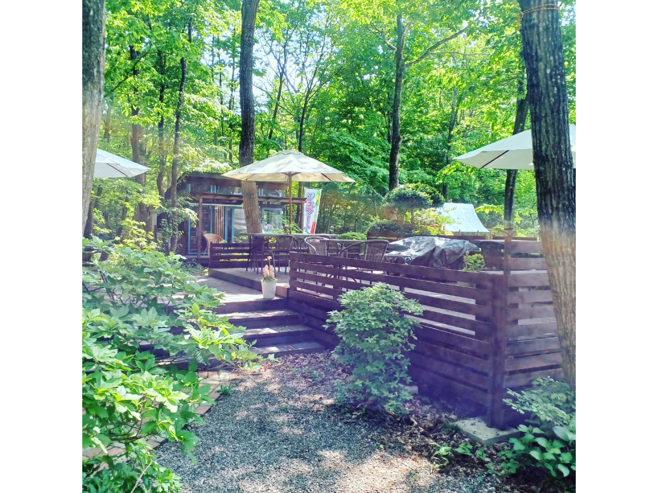 ハンモックやテントなどもあります