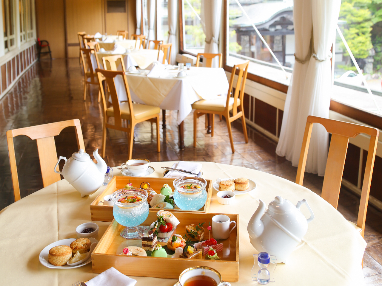 ホテルメインダイニングでの優雅な時間