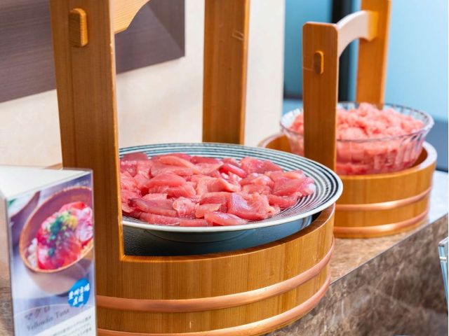 ◆朝食:マグロコーナー◆