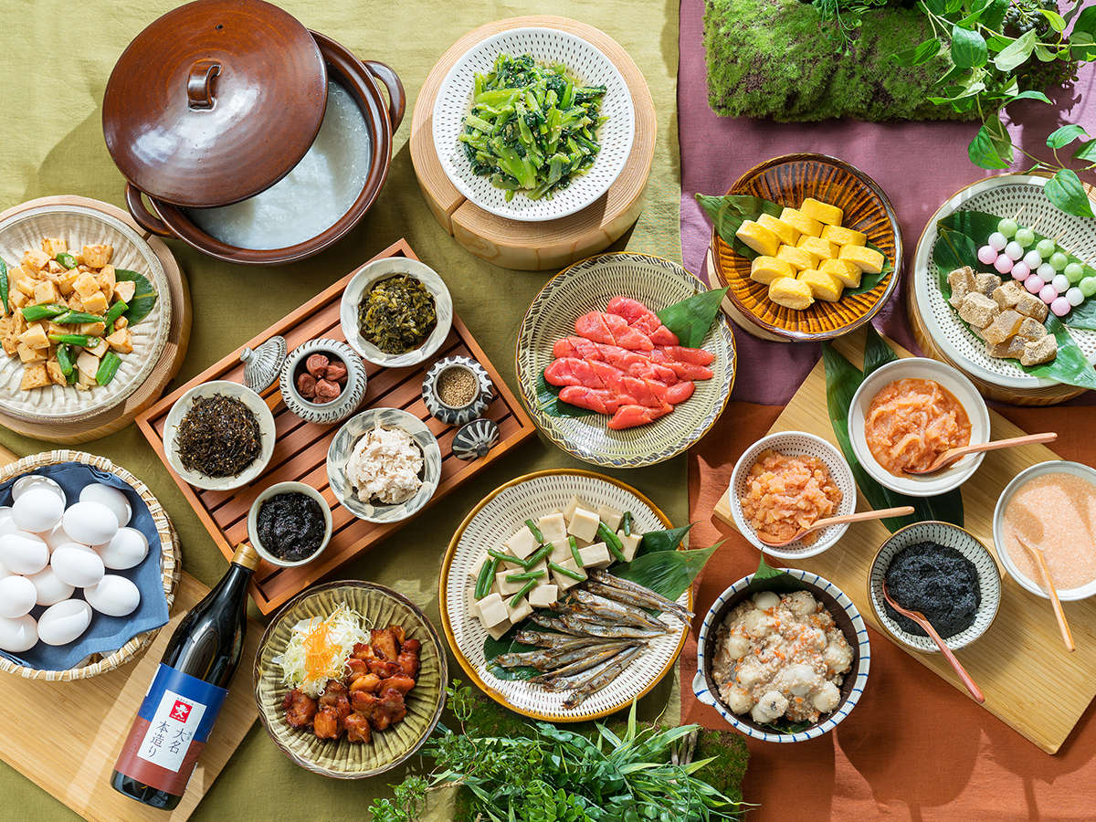 地元の博多名物も取り揃えた朝食ビュッフェ♪