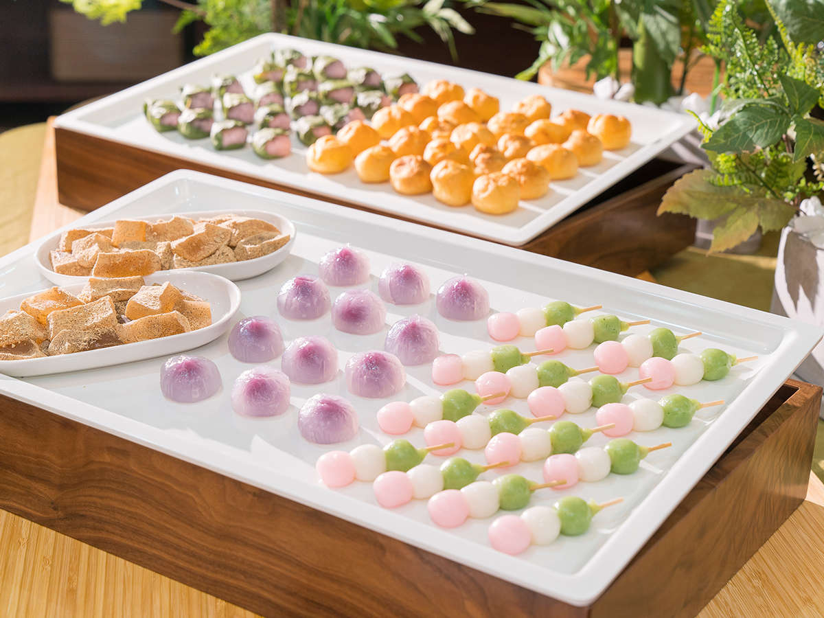 和菓子3点セットもご用意♪(追加料金*写真はイメージです)