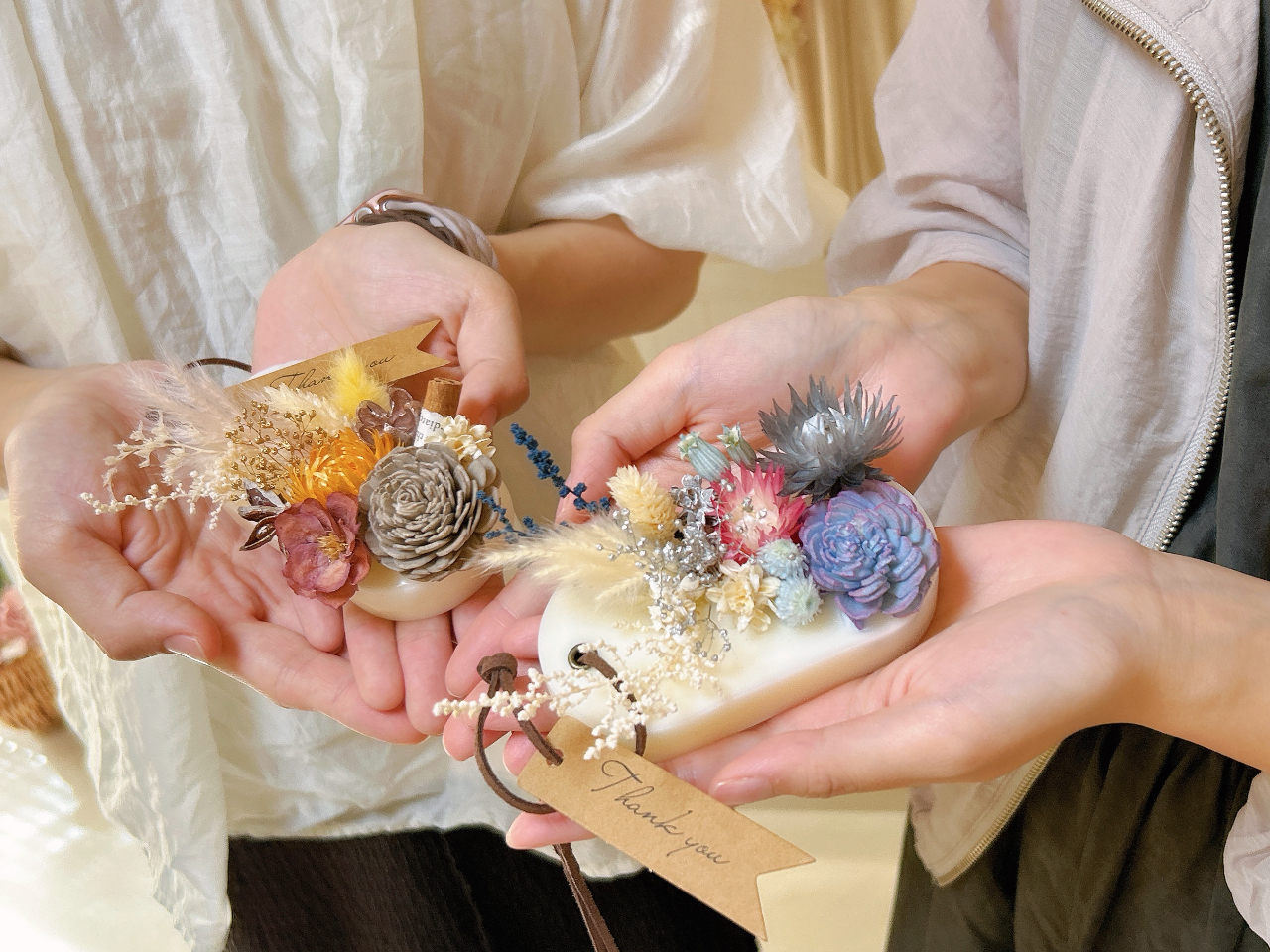 \*アロマワックスサシェ作り*/お好みのお花と香りで可愛いサシェを作りましょう♪...