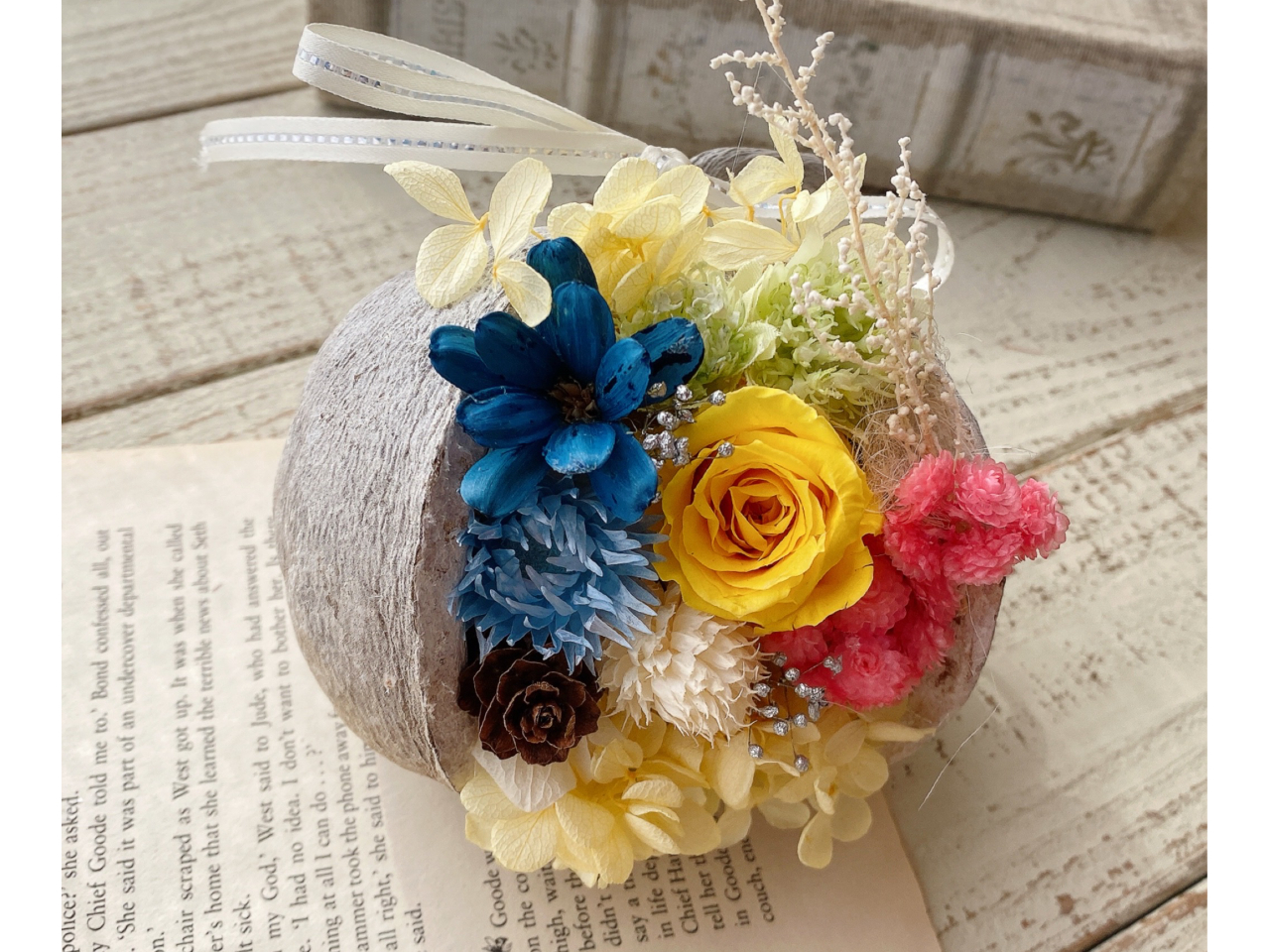 幸せを呼ぶ実＊「ブッダナッツ」お好みのお花や木の実を詰めて素敵な