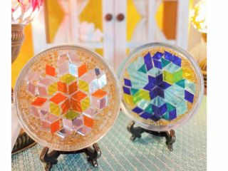 モザイクガラスコースター