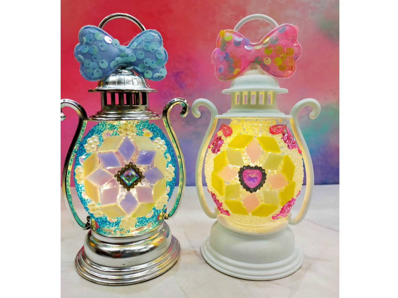 モザイクガラスランタ作り Lサイズ