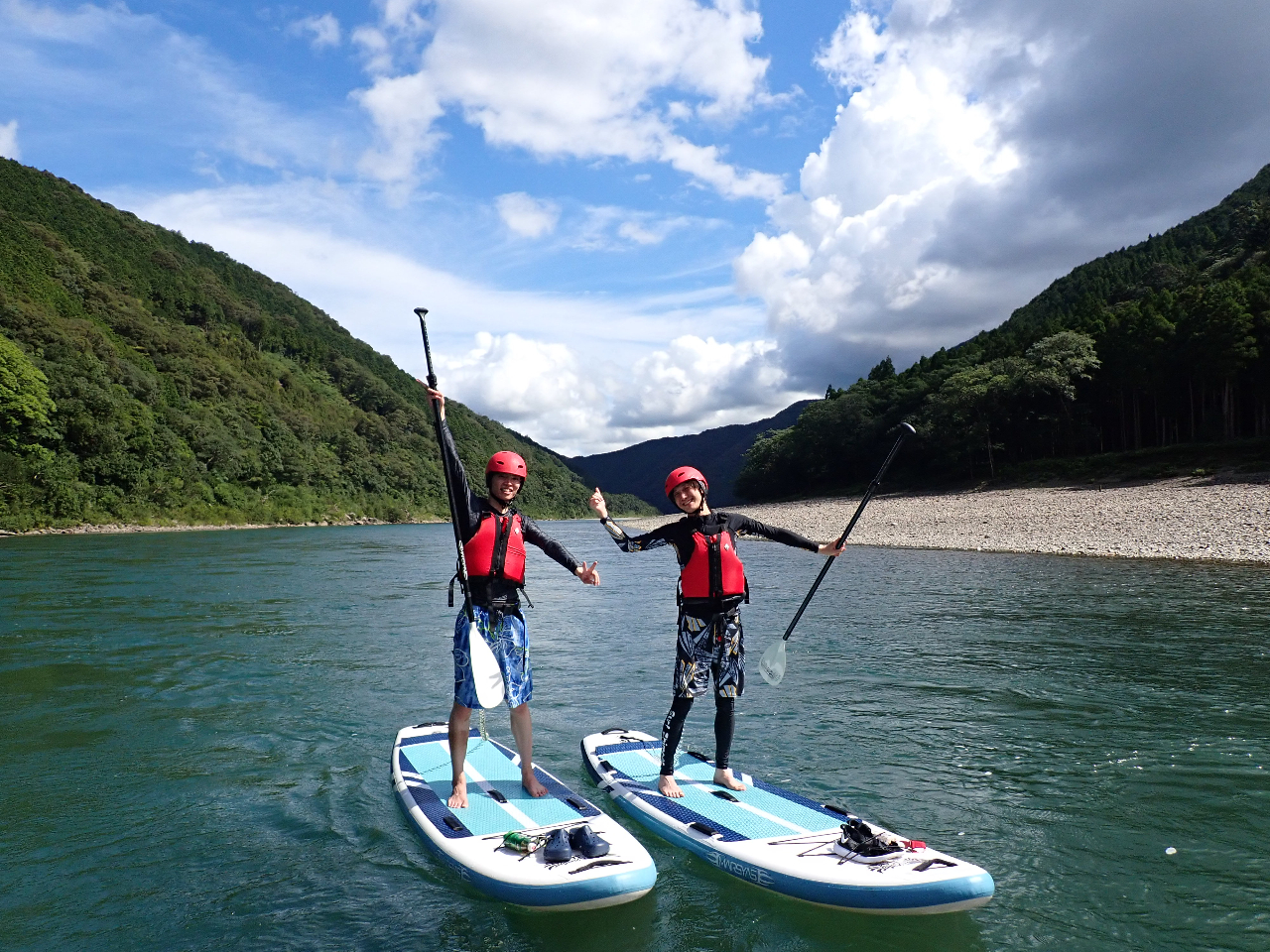 高知・四万十川｜日本最後の清流でサップ（SUP）体験！半日ダウン
