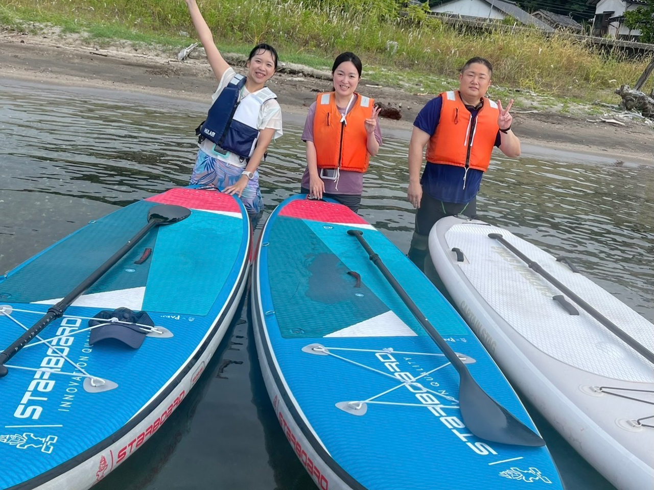 能登・穴水のSUP（サップ）スクール（JSPA公認）】透明度の高い鏡面