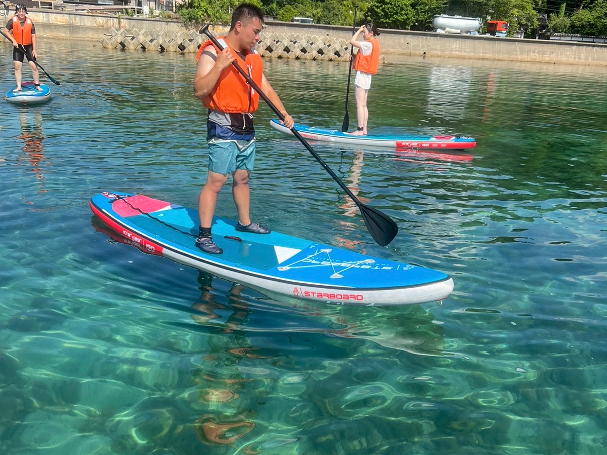 能登・穴水のSUP（サップ）スクール（JSPA公認）】透明度の高い鏡面