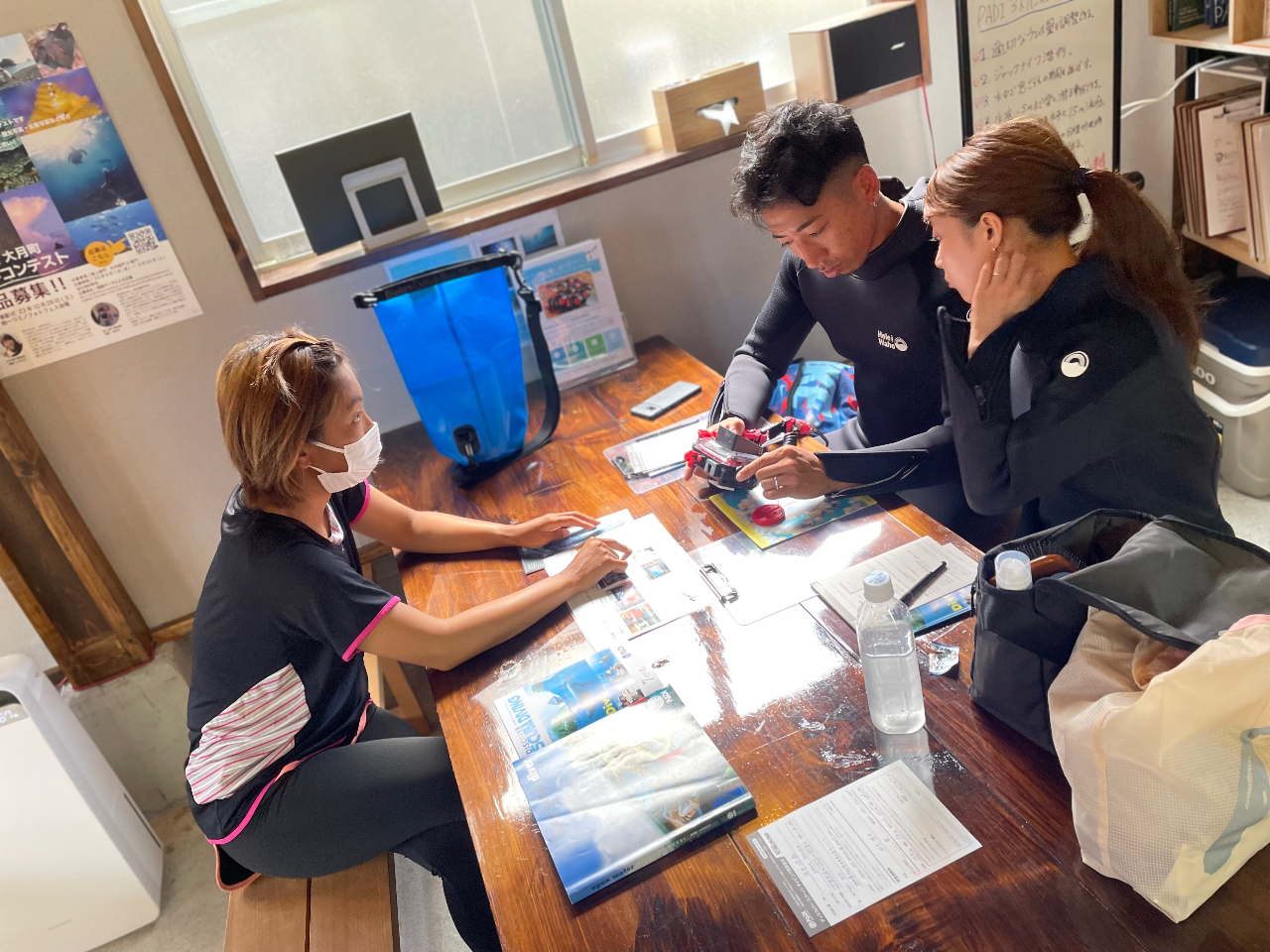 体験ダイビング初めてでも大丈夫!!インストラクターがしっかりとサポート致します。