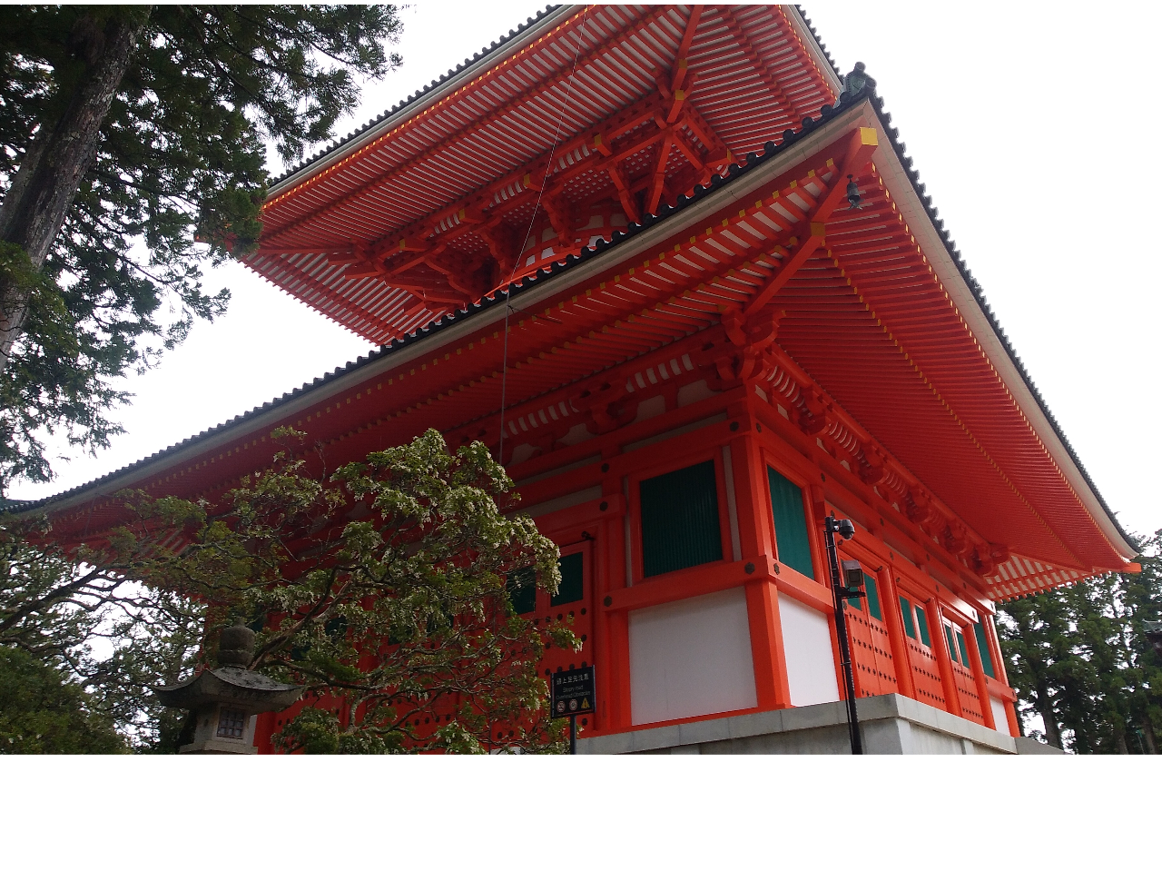 壇上伽藍の根本大塔です。塔のなかを詳しくご説明致します。