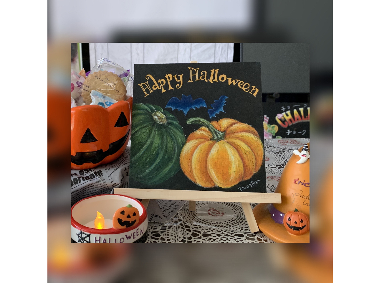���Ǝ��Ԃ�HALLOWEEN�p�[�e�B�[�B�`���[�N�A�[�g����ƁA�f�G�ȃI�V�����ȋ�ԂɂȂ�܂���B(^^��