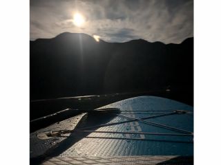 満月の時の写真。 ダム湖の静けさは時には切なく、でも居心地のよい時間を!