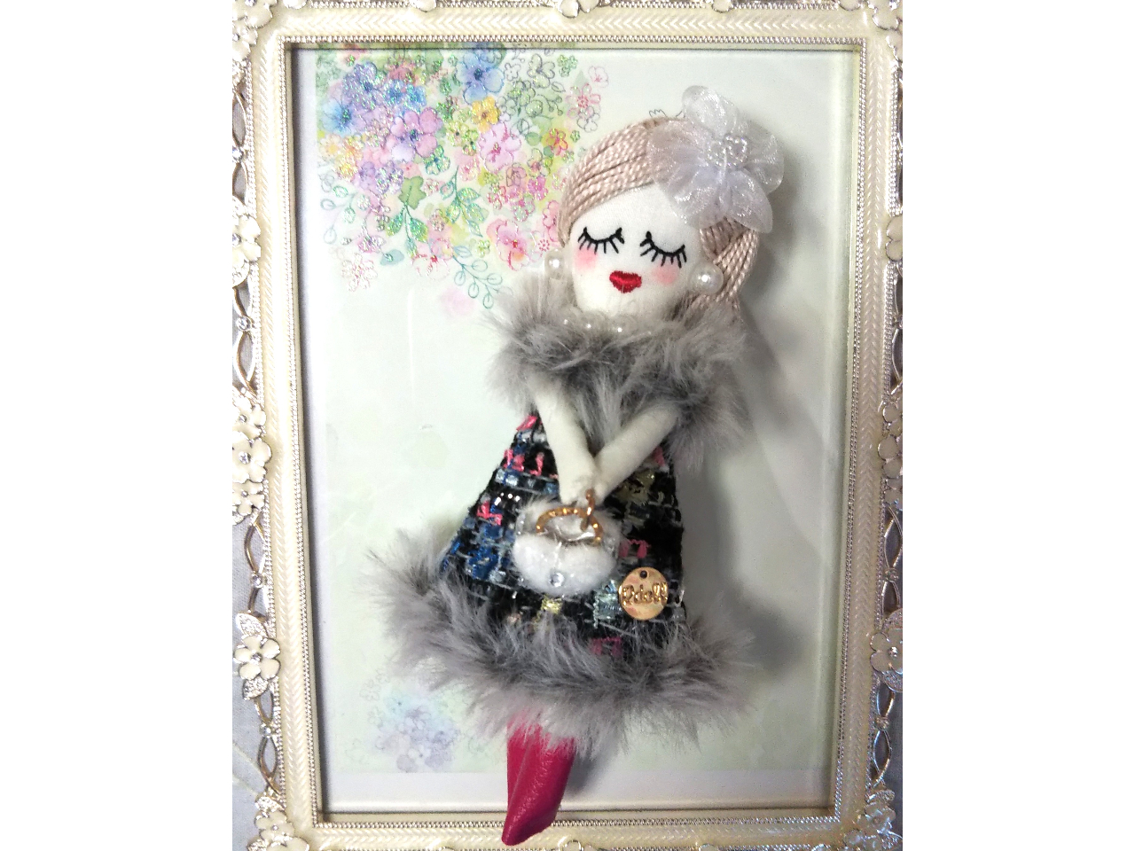 ツイードAラインワンピースルルべちゃん