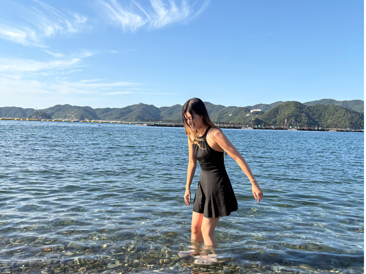 �T�E�i�ŉ��܂�����A�ڂ̑O�̊C�փ_�C�u�I�厩�R�̐����C