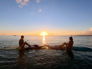 サンセットを宮古島の海の上で楽しみましょう(^^♪