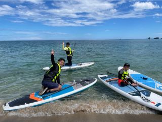 ご家族で楽しめるスポーツ、SUP。全身の有酸素運動になるので、フィットネス、体感トレーニングにもSUPはピッタリなんです。