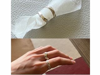 純銀の美しさが、煌めく細めリング2本が、一度の体験で作れるお得なコースです。高品質は純銀粘土を使用して、プロの道具を駆使して磨きあげる、他にはない体験です。
