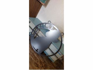 @Dog飾り(黒皮鉄 サイズ約330mm、厚さ3.2mm)