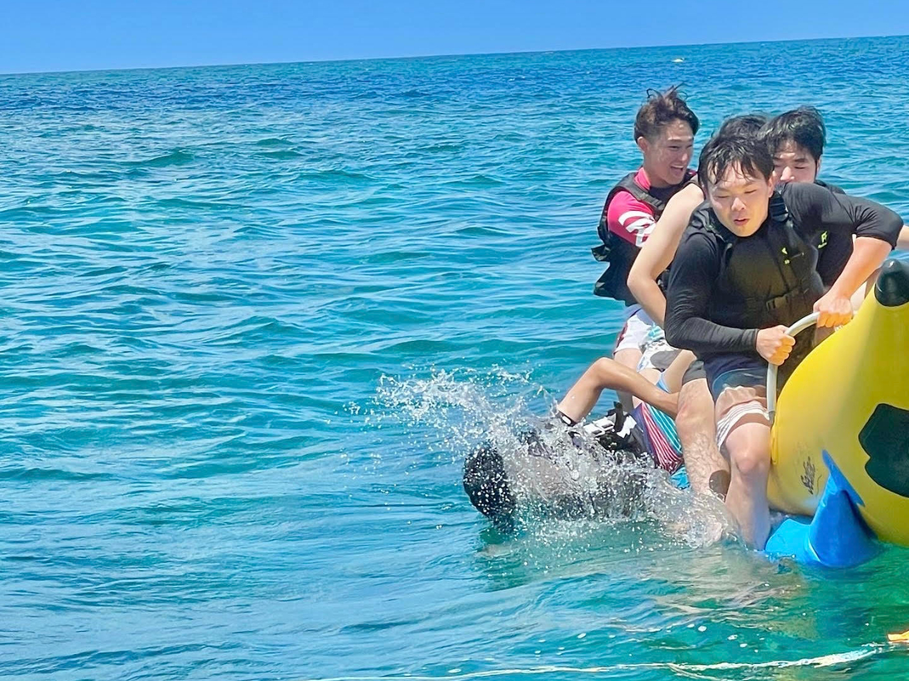 バランス命一本バナナ!!倒れる前の瞬間です(笑)