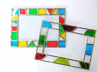 イギリス式ステンドグラス 小サイズ13cm×18cm