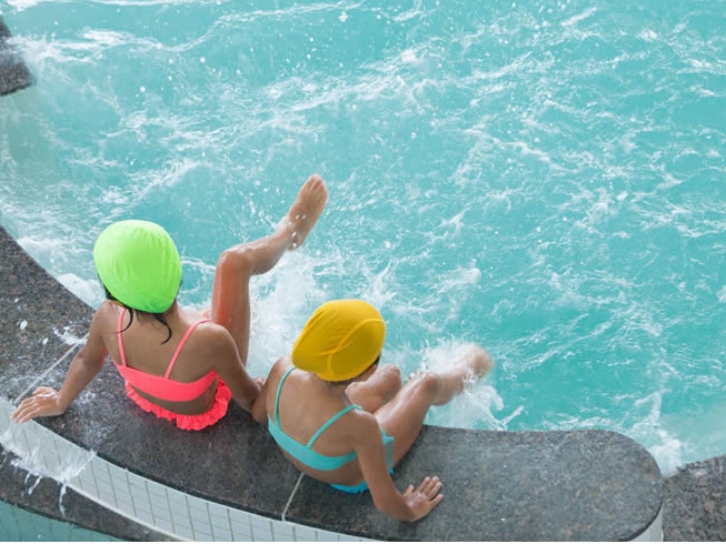 海温水スパ(海水ジャグジー&プール&サウナ&スライダー）入館料☆バス