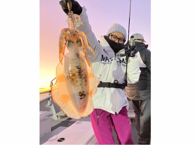 ティップランにてアオリイカ1.75kg (^-^)v