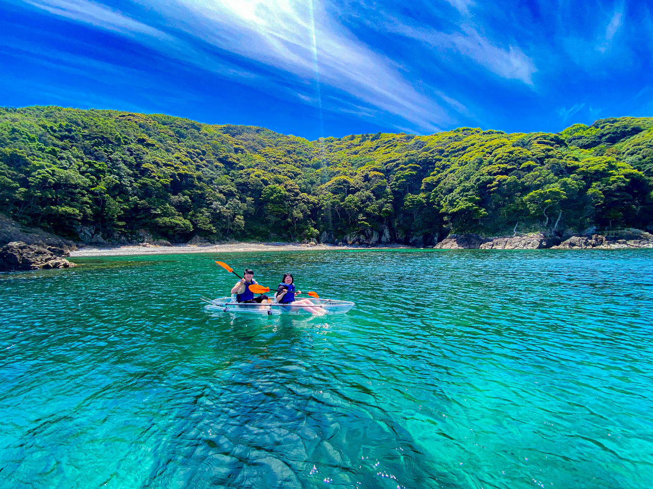 伊勢志摩×カヤック】◇天然水族館を巡る～クリアカヤック体験