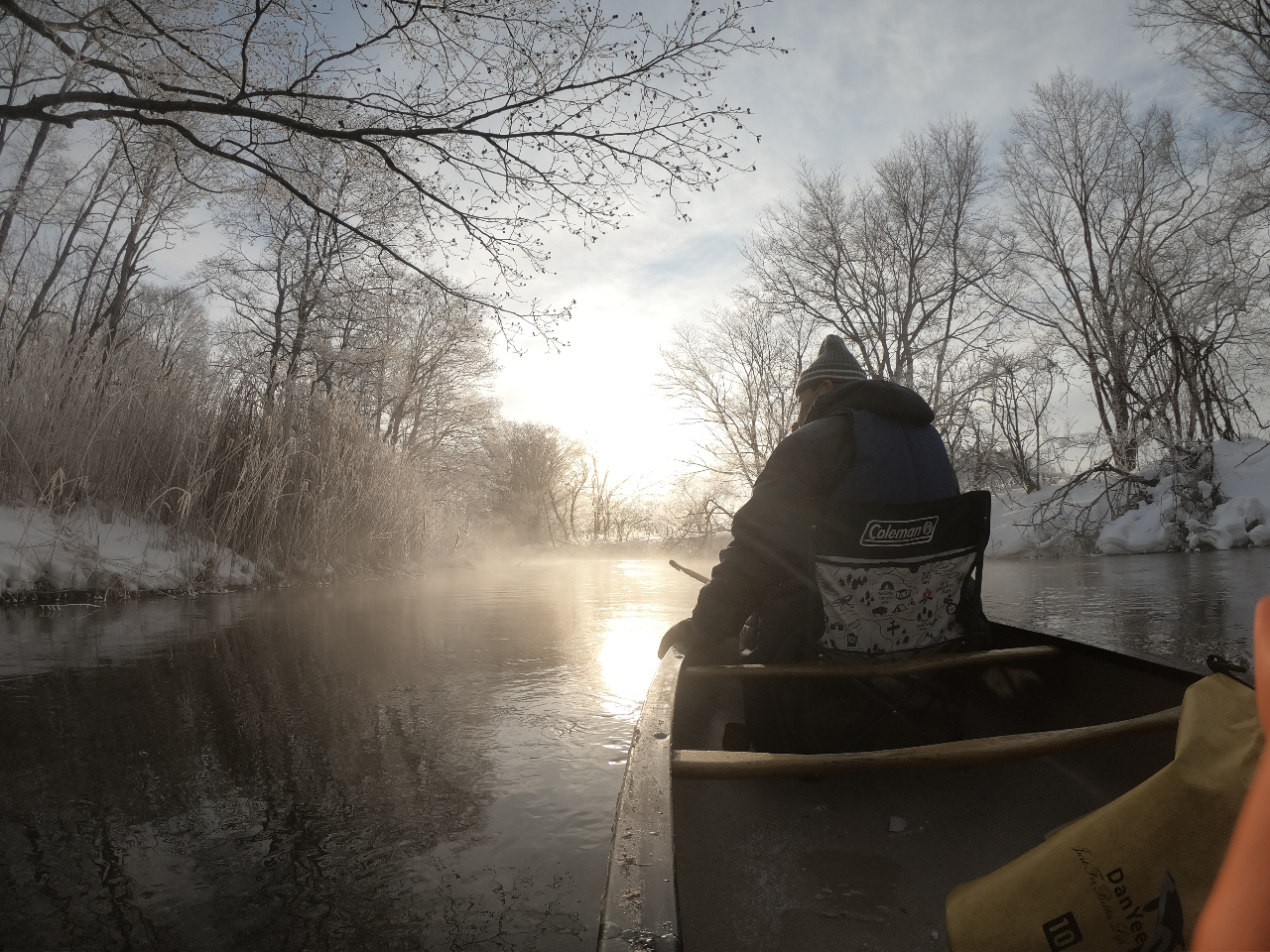 1/21~3/31まで 厳冬・白銀の釧路川源流川下り