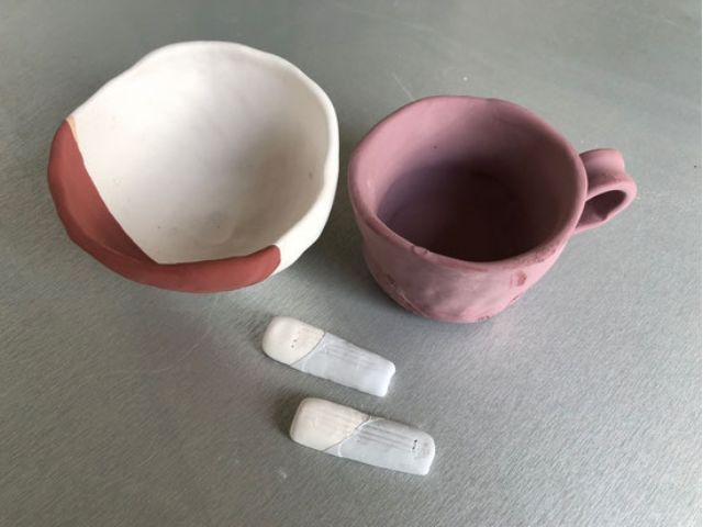 体験後:仕上げと焼成に1か月ほどお時間をいただきます